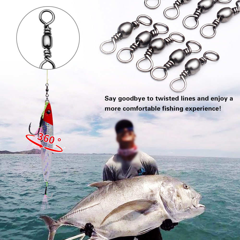 100 Stücke Angeln Wirbel Steck – Monofilament Line Bewertung und Preis