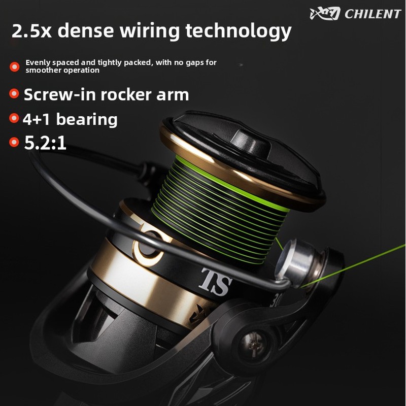 Gesamtfadengesponnene Spinnräd – Ice Fishing Line Bewertung und Preis